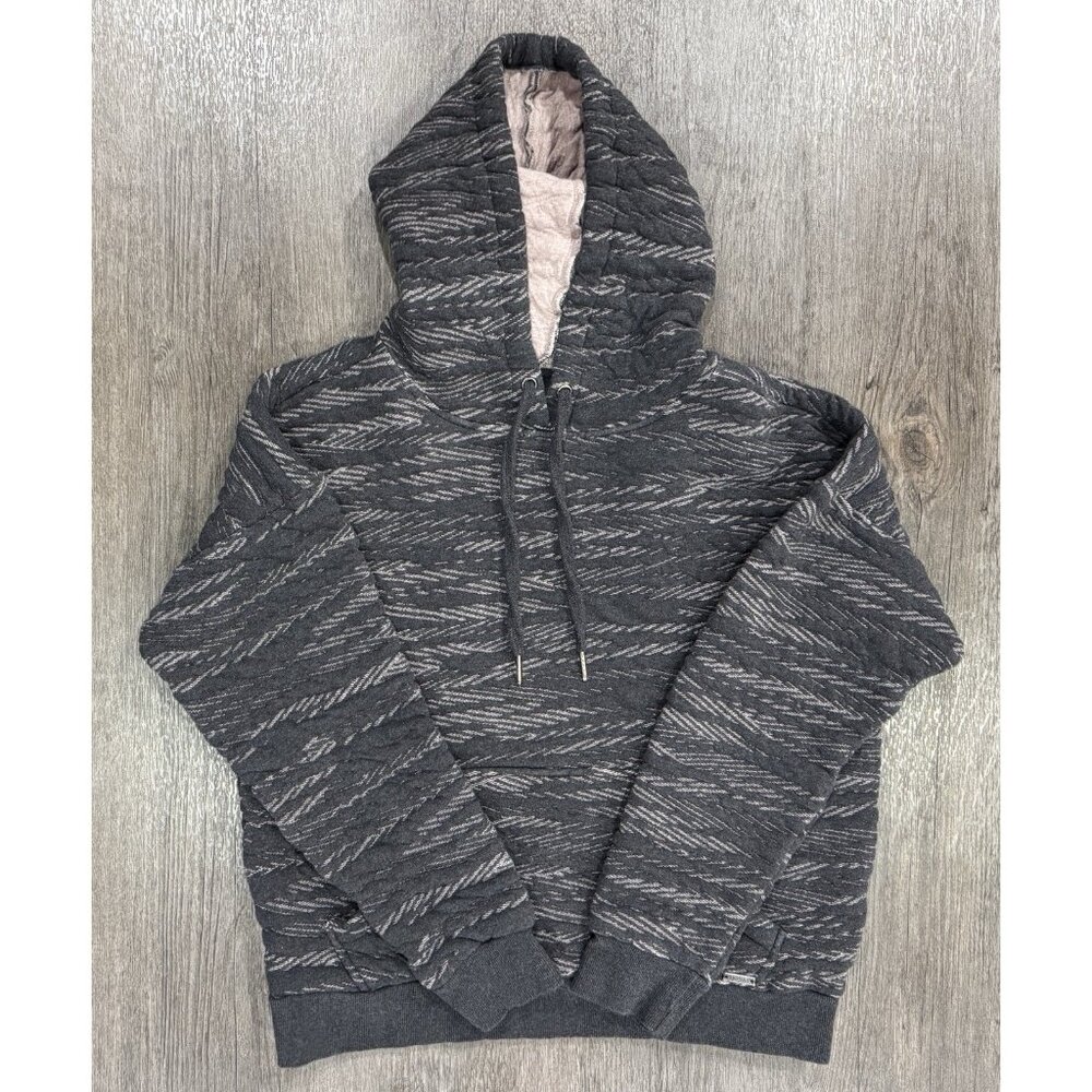 Prana Women's Carin Hoodie Black Pink Size Medium Organic Cotton